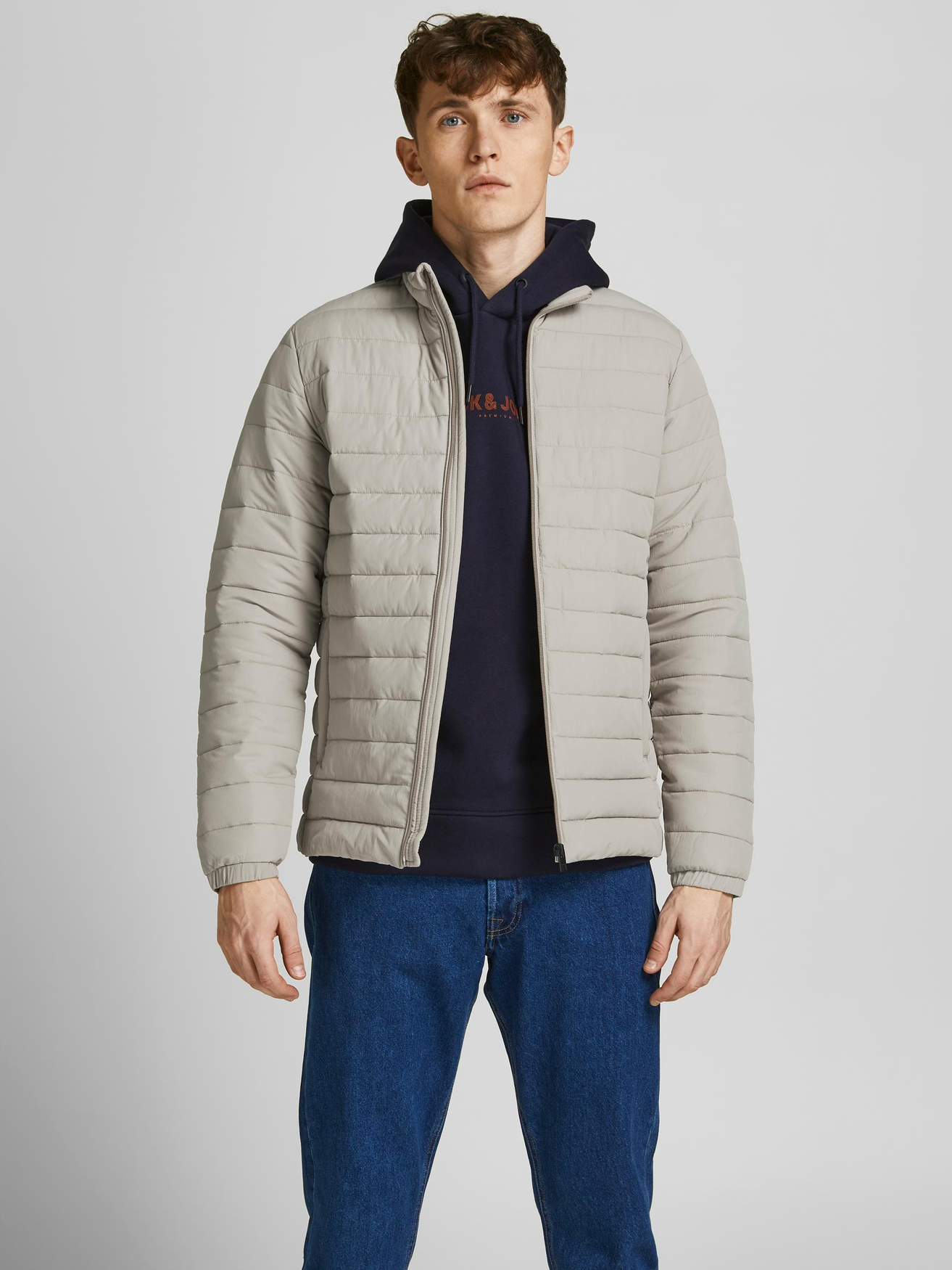 

Куртка Jack & Jones Leichte Stepp Wattierter Blouson JJERECYCLE, бежевый