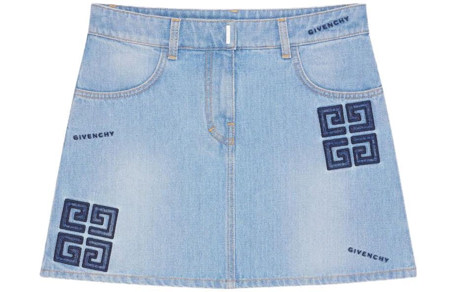 

Givenchy Летняя повседневная короткая юбка женская синяя
