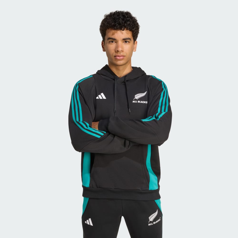 

Спортивное худи Adidas All Blacks Hoodie, цвет All Black/Pure Teal
