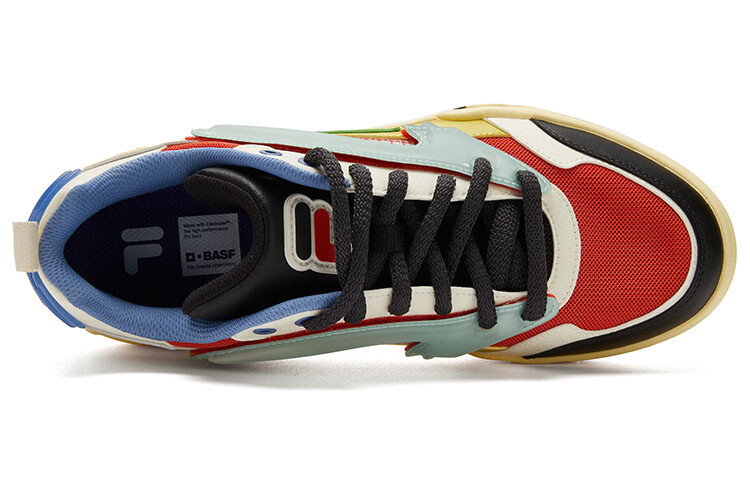 Кроссовки FILA FUSION DESPERADO Fugitive Vintage Basketball Shoes Men Low-top Yellow/cyan/black/red/blue/green, зеленый — фото 3