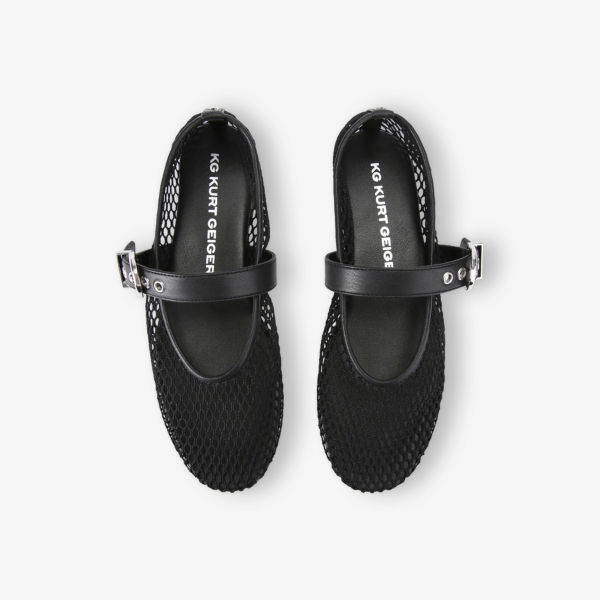 Балетки Kg Kurt Geiger Nico из сетчатого материала, черный — фото 2