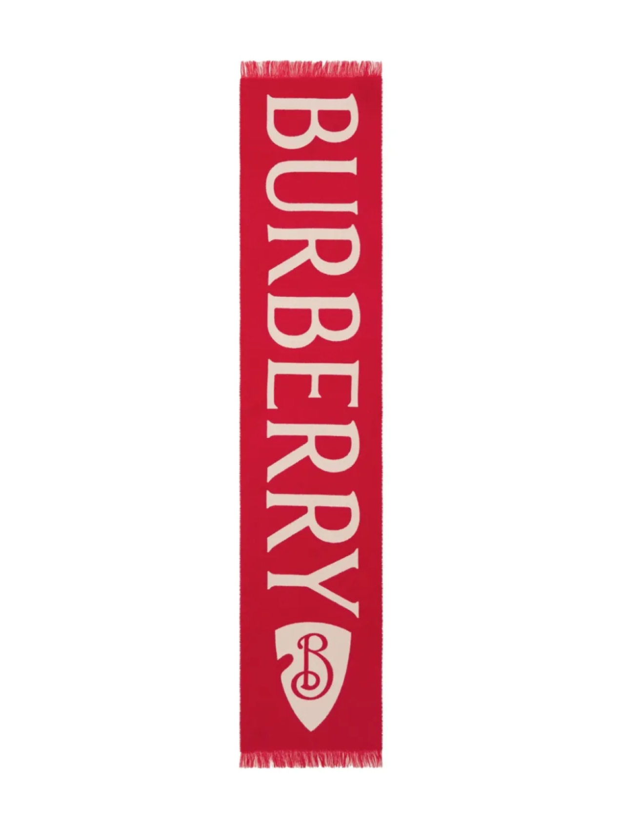 

Burberry шарф с жаккардовым логотипом, красный