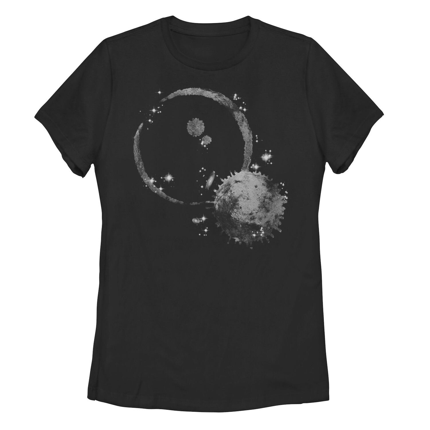 

Детская футболка с рисунком Crescent Moon Galactic, черный