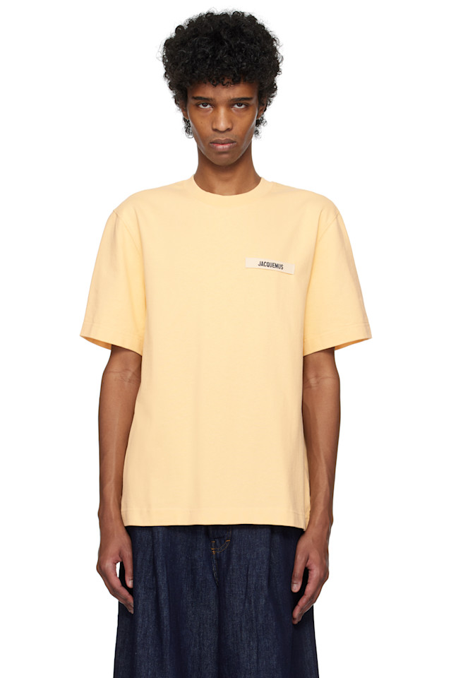 

Футболка с рубчиком Jacquemus, бежевый