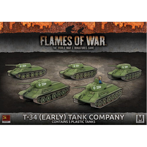 

Фигурки Flames Of War: T-34 (Early) Tank Company