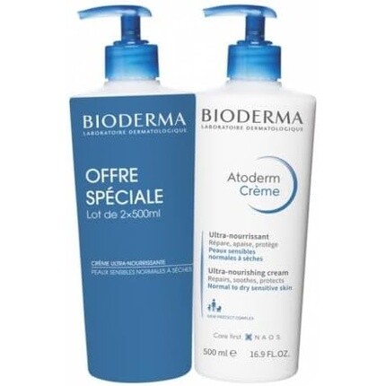 

Atoderm Ультрапитательный увлажняющий крем 500 мл - Упаковка из 2 шт. Bioderma