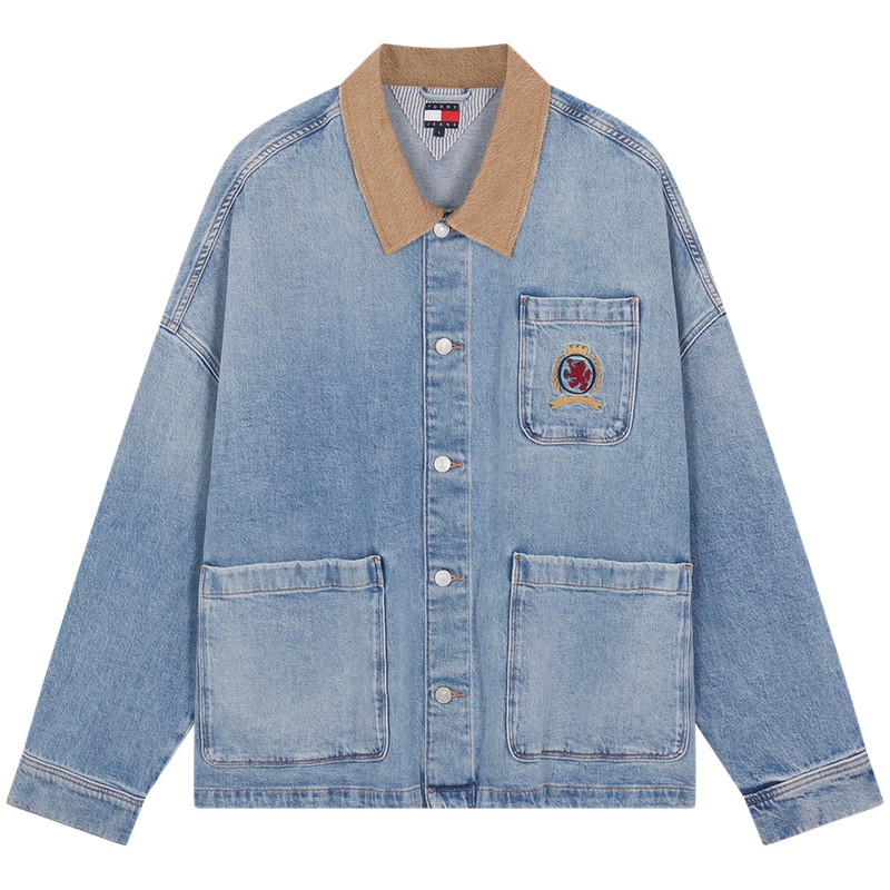 

Tommy Hilfiger Джинсовая куртка мужская синяя, Denim Blue 1AB