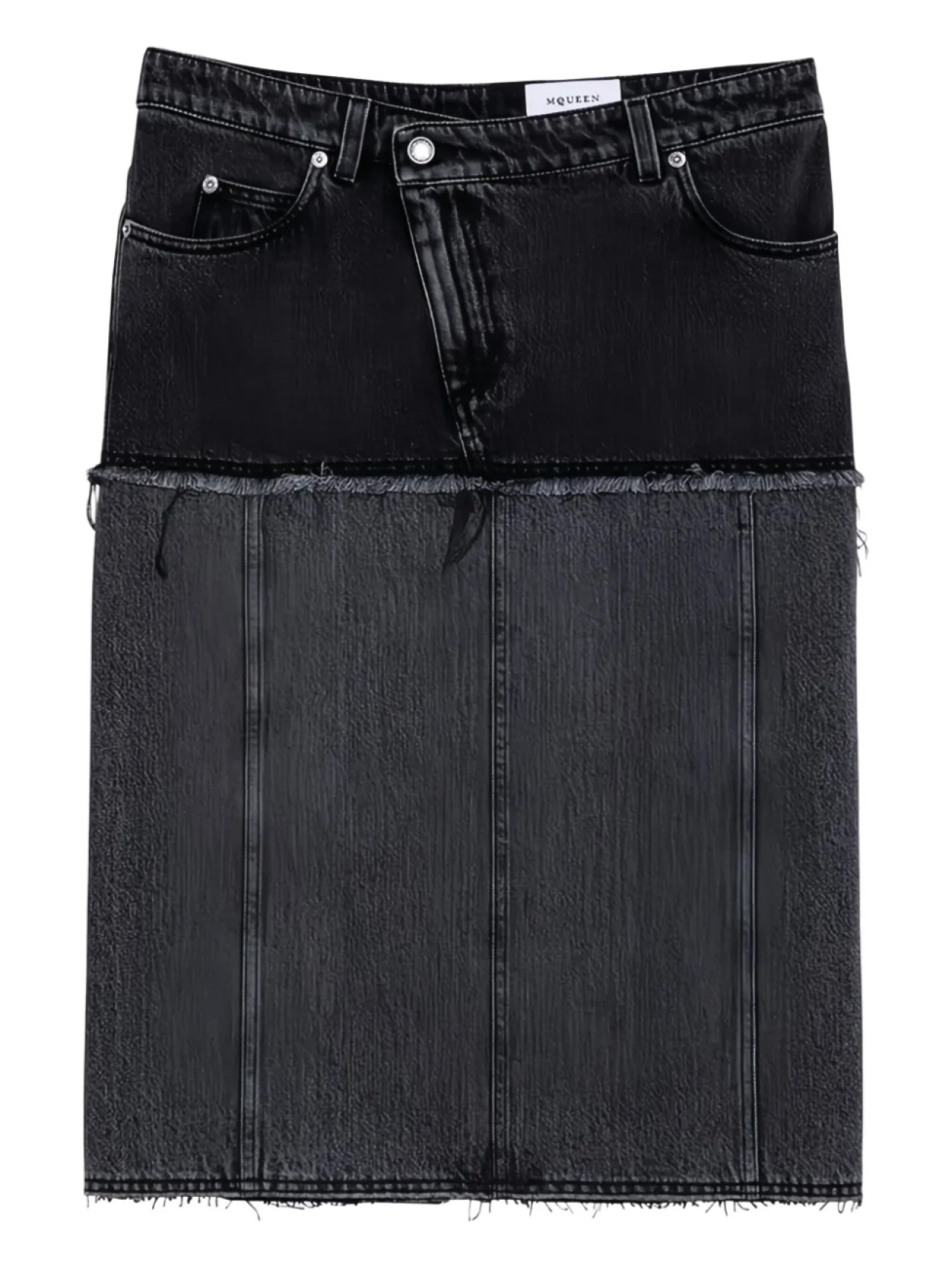 

Alexander McQueen юбка миди Hybrid, черный