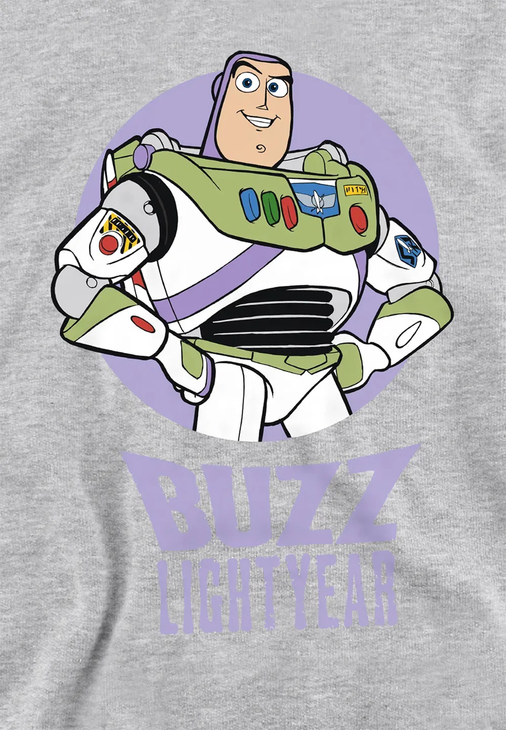 Детская худи Toy Story Buzz, Athletic Heather, Disney, серый — фото 2
