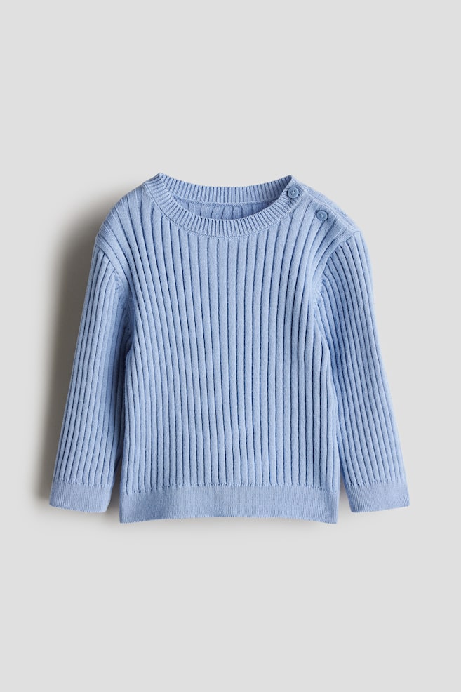 

Ребристый свитер H&M, синий