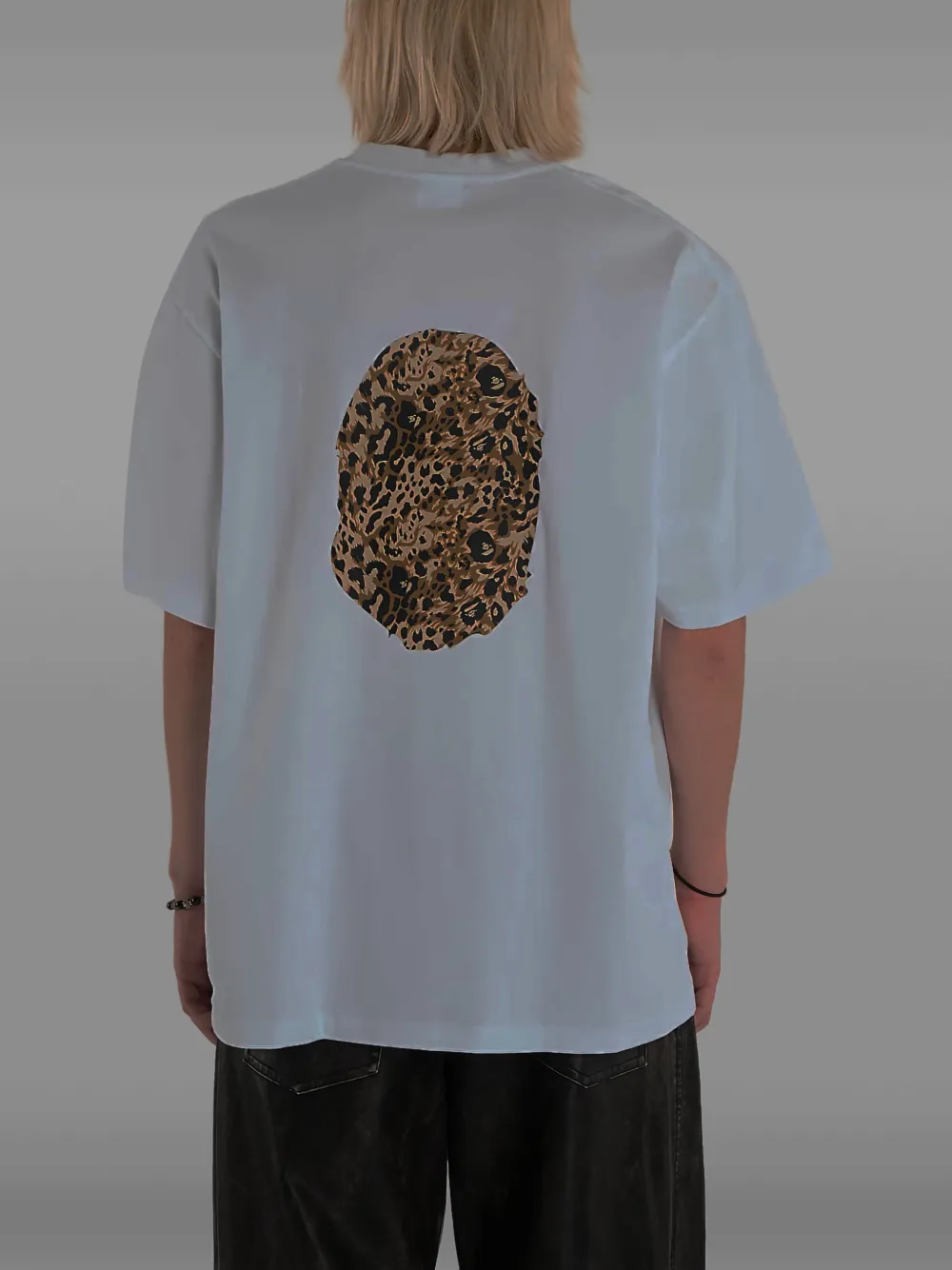 Хлопковая футболка A Bathing Ape, белый — фото 3