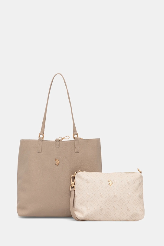 

Двусторонняя сумка Малибу U.S. Polo Assn., бежевый