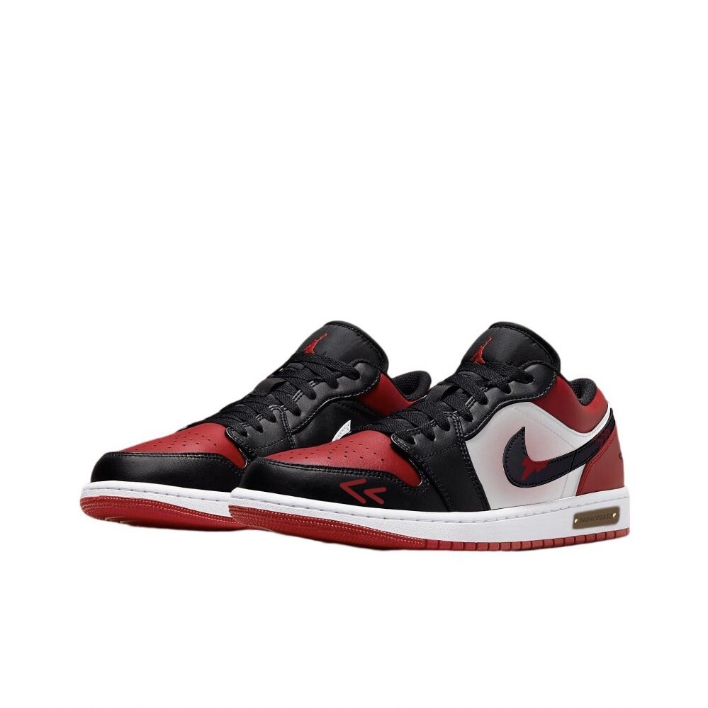 Jordan Air Jordan 1 Vintage Баскетбольные кроссовки унисекс, Black/Red — фото 3