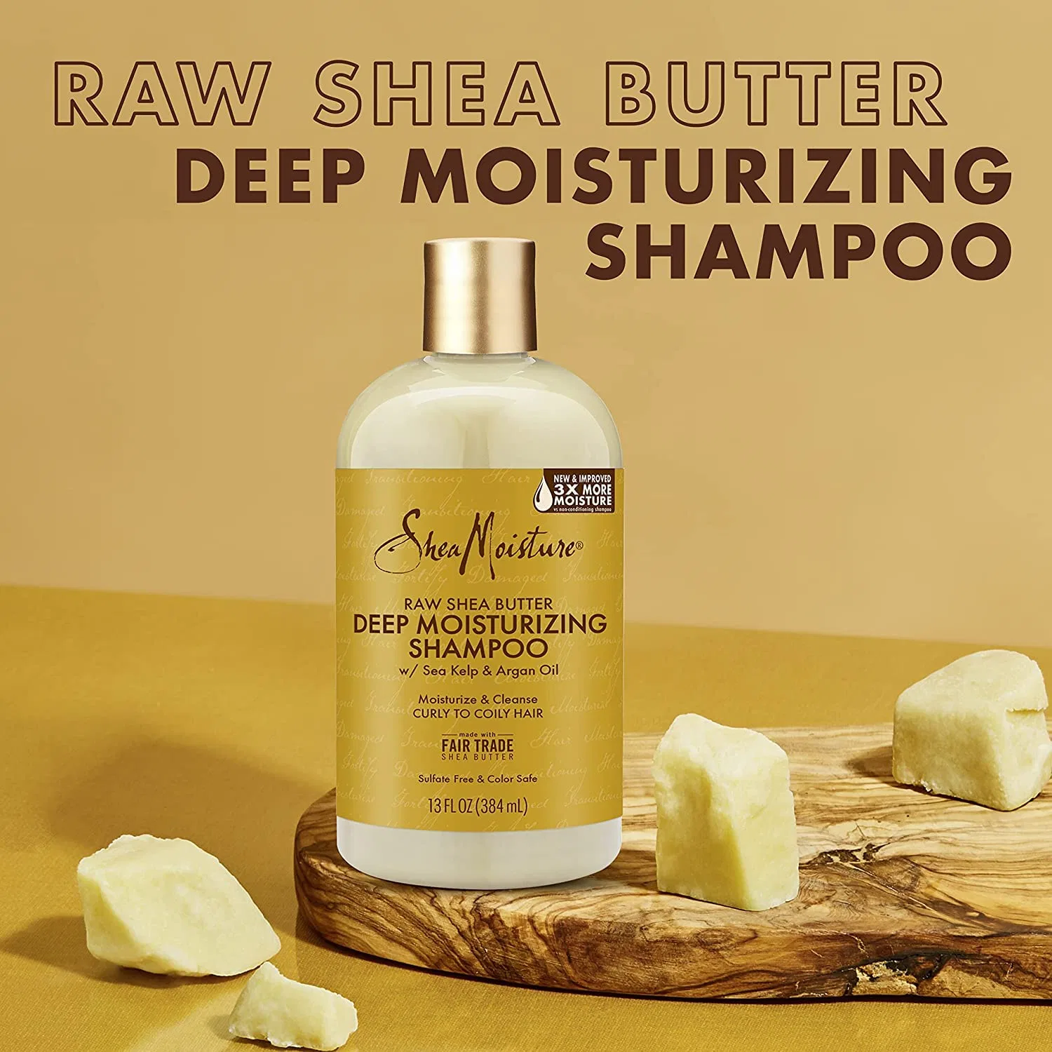 Шампунь Shea Moisture Raw Shea Butter Moisture Retention (2 x 384 мл) Shea Moisture — фото 3