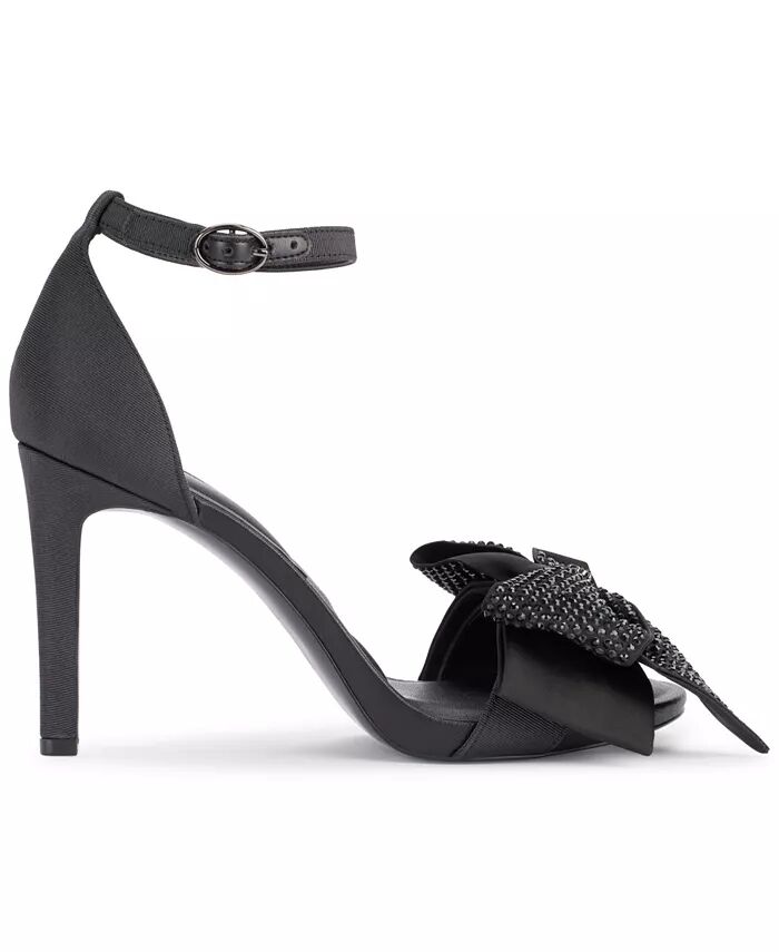 Женские босоножки Kenz Bow Ankle Strap Dress Sandals KARL LAGERFELD PARIS, черный — фото 2