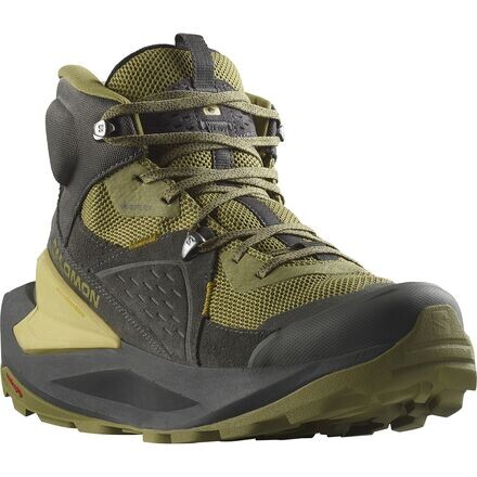 

Походные ботинки Elixir Mid Gore-Tex мужские Salomon, цвет Black/Dried Herb/Southern Moss