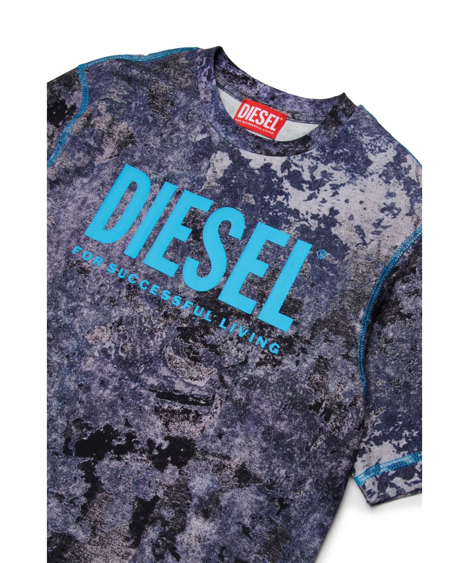 Детская футболка с крутым принтом TMIM OVER Diesel Navy — фото 3
