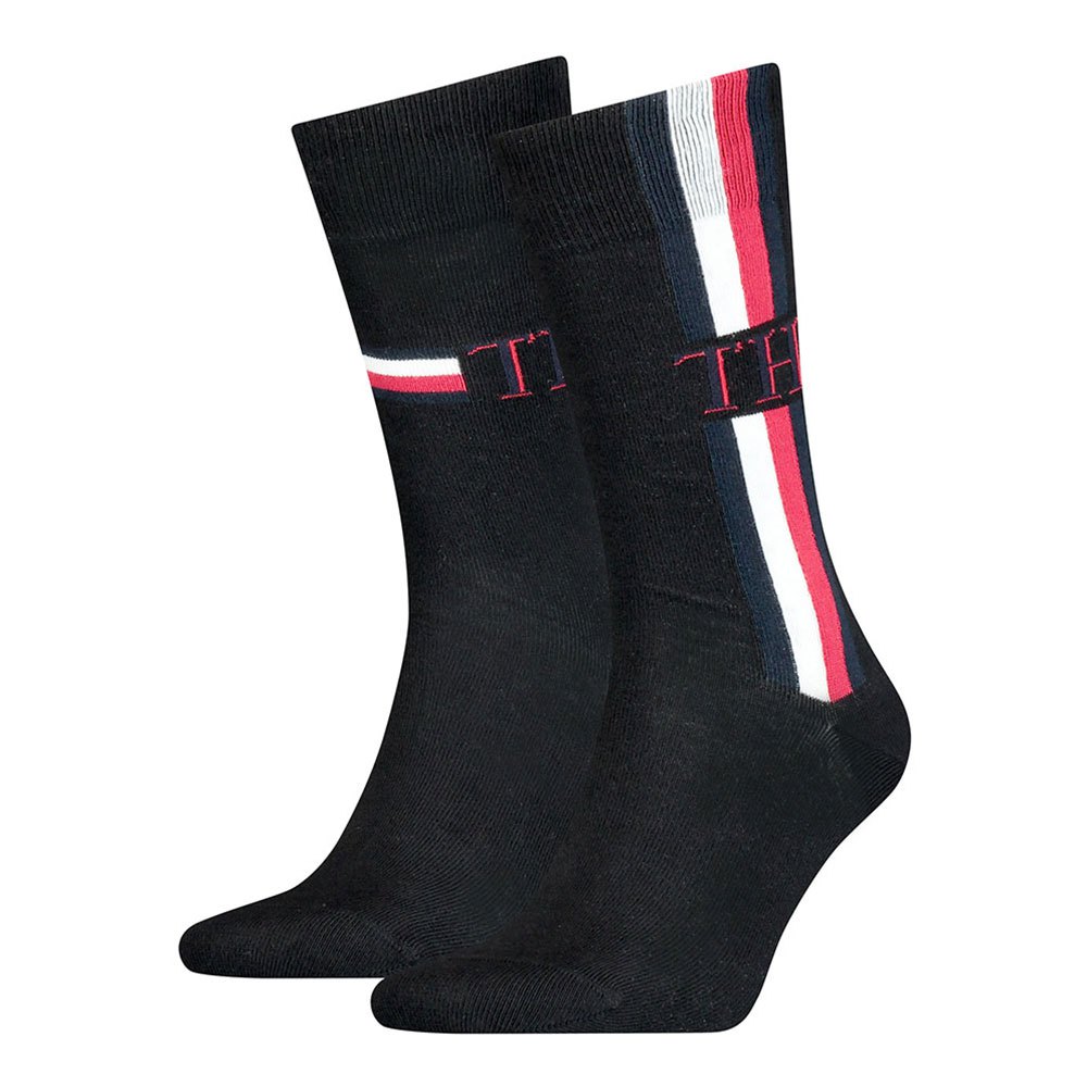 

Носки Toммy Hilfiger Iconic Stripe Classic 2 шт, черный