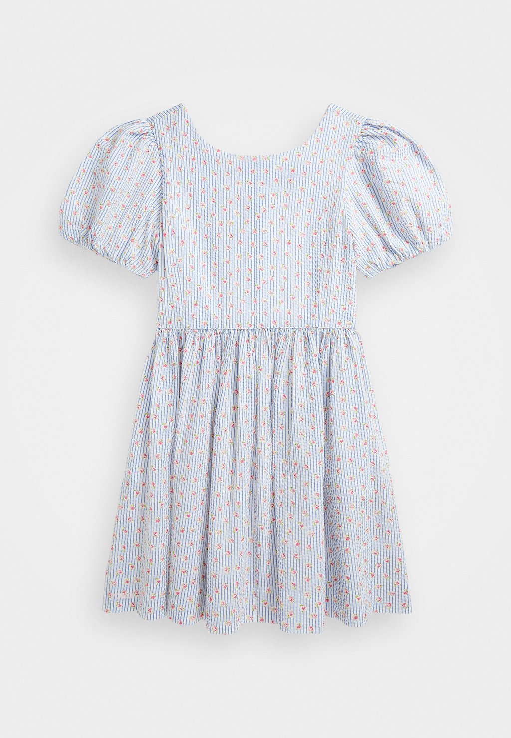 

Повседневное платье FLORAL COTTON SEERSUCKER DRESS Polo Ralph Lauren, серый