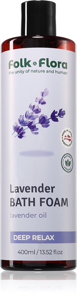 

Пена для ванн с лавандой и успокаивающим эффектом Folk & Flora, 400 мл