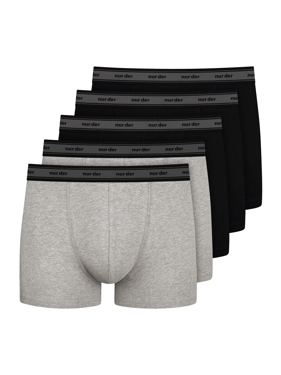 

Трусы Nur Der Boxer shorts Organic Cotton, цвет mottled grey/black