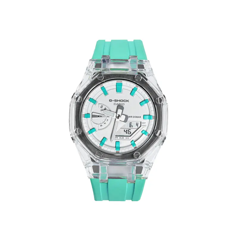 

CASIO Ретрофлит серия кварцевый механизм фторэластомерный ремешок часы унисекс белый циферблат