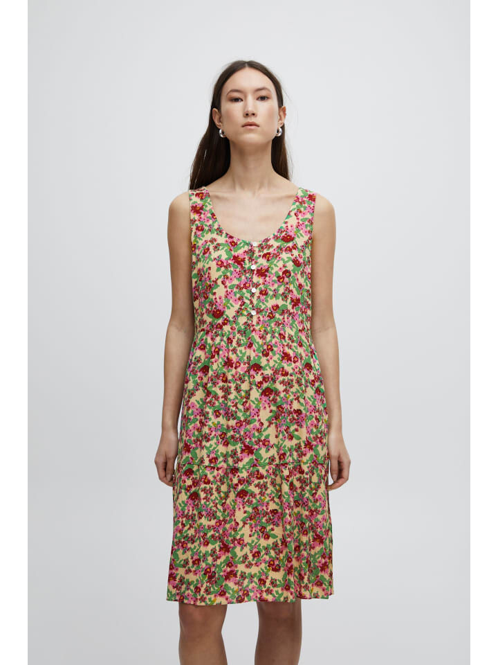 

Короткое платье ICHI Blusenkleid IHMARRAKECH DR12 - 20118585 Kurzes Kleid mit V-Ausschnitt, красочный