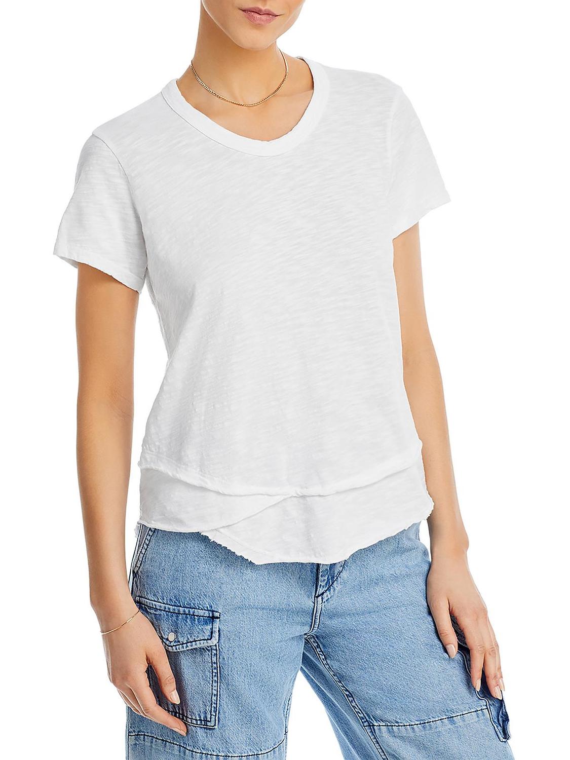 

Женская хлопковая многослойная футболка Wilt, белый