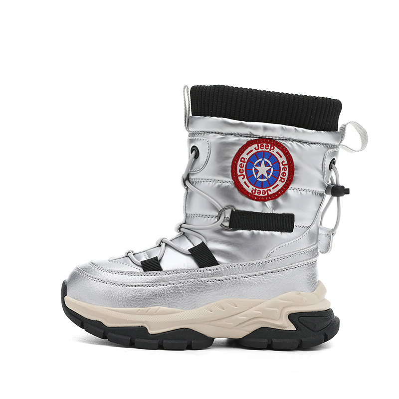 

Детские зимние ботинки Kids Jeep, star diamond серебро[fleece-lined thermal-temperature lock]