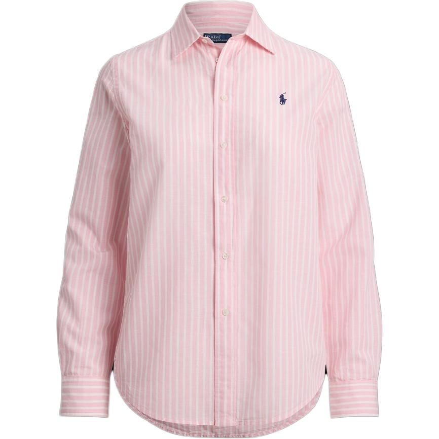 

Полосатая хлопковая рубашка Polo Ralph Lauren, розовый