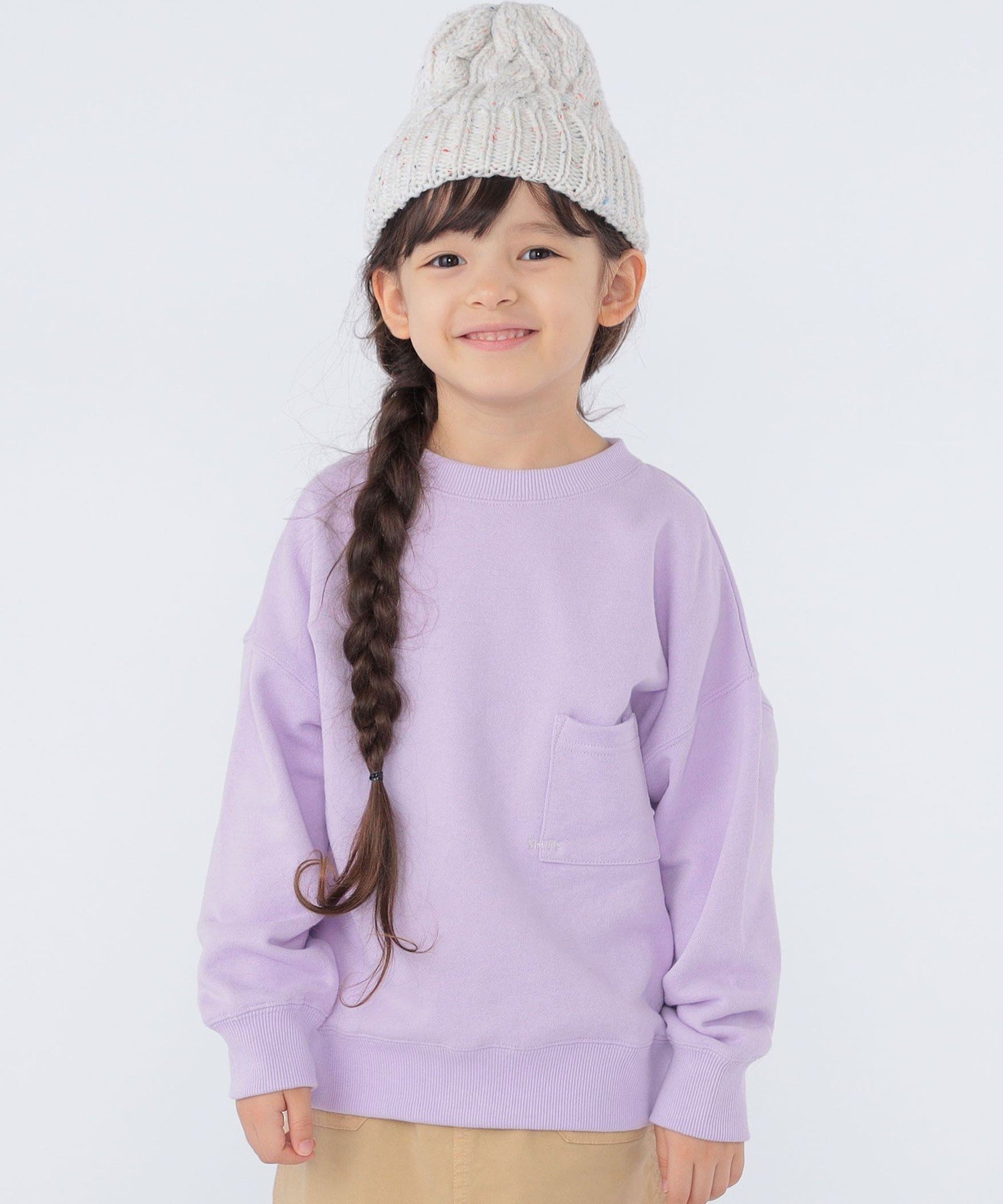 Детская футболка SHIPS 100~160 см / Свитшот с микрологотипом SHIPS KIDS, Lavender