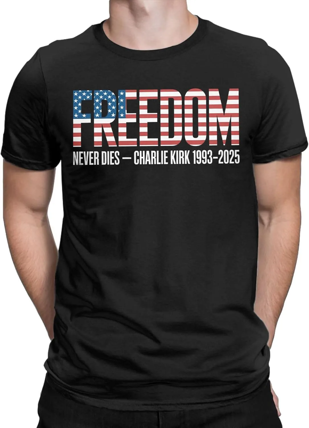 Футболка Freedom Vintage Democracy American Patriot Generic, черный