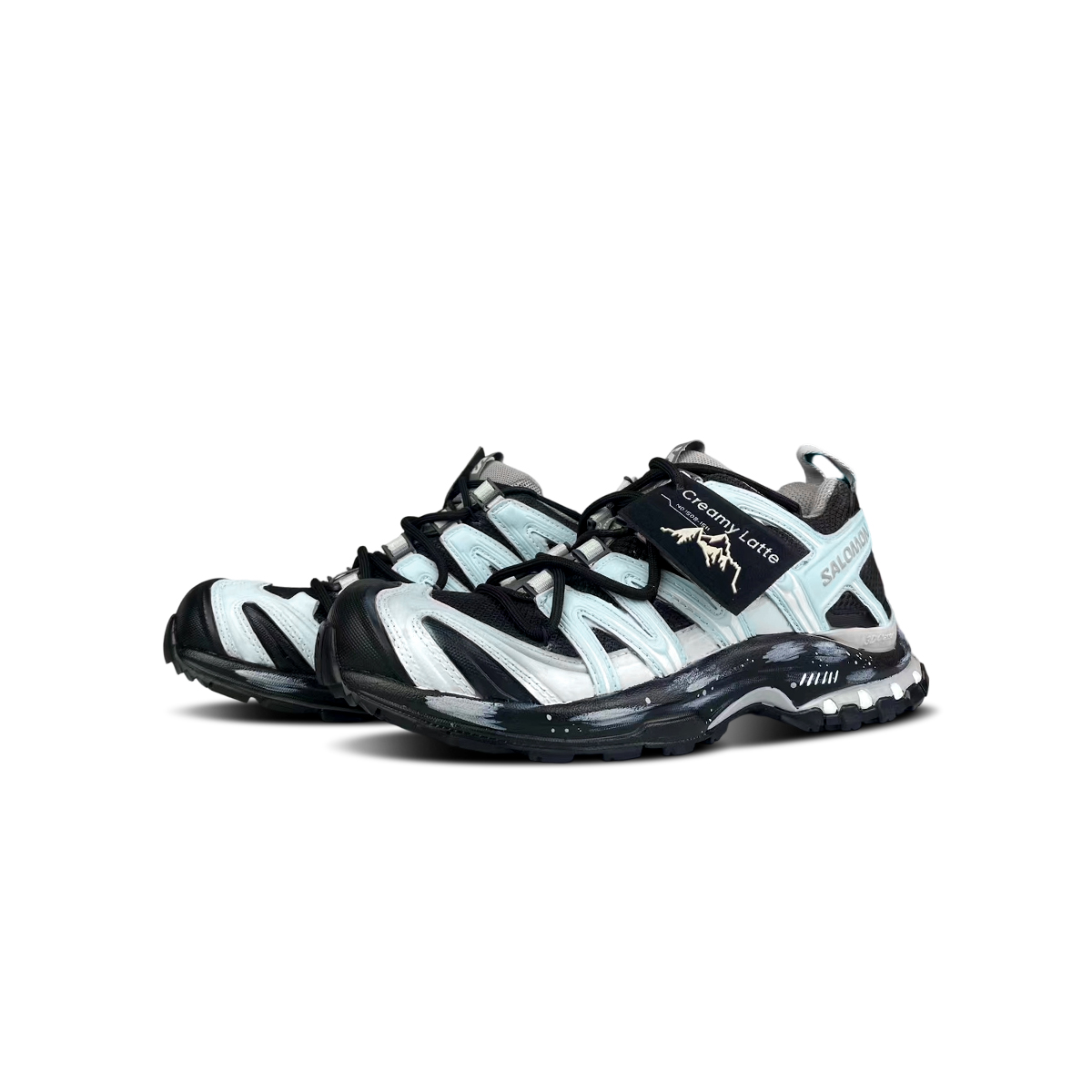 XA PRO 3D амортизация поддержка низкие кроссовки Unisex зеленый SALOMON, черный — фото 4