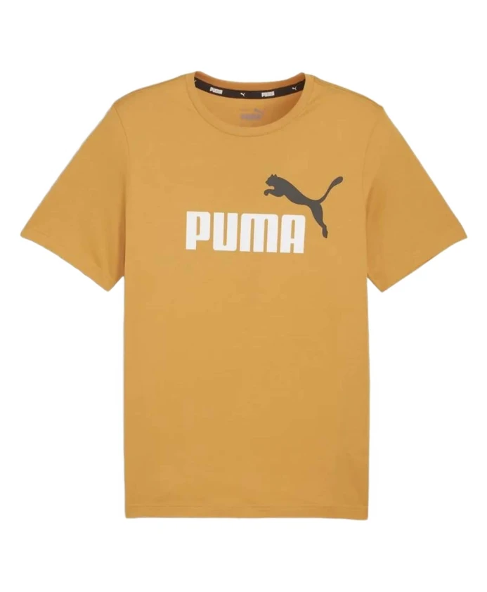 

Двухцветная футболка Ess с логотипом Puma, бежевый
