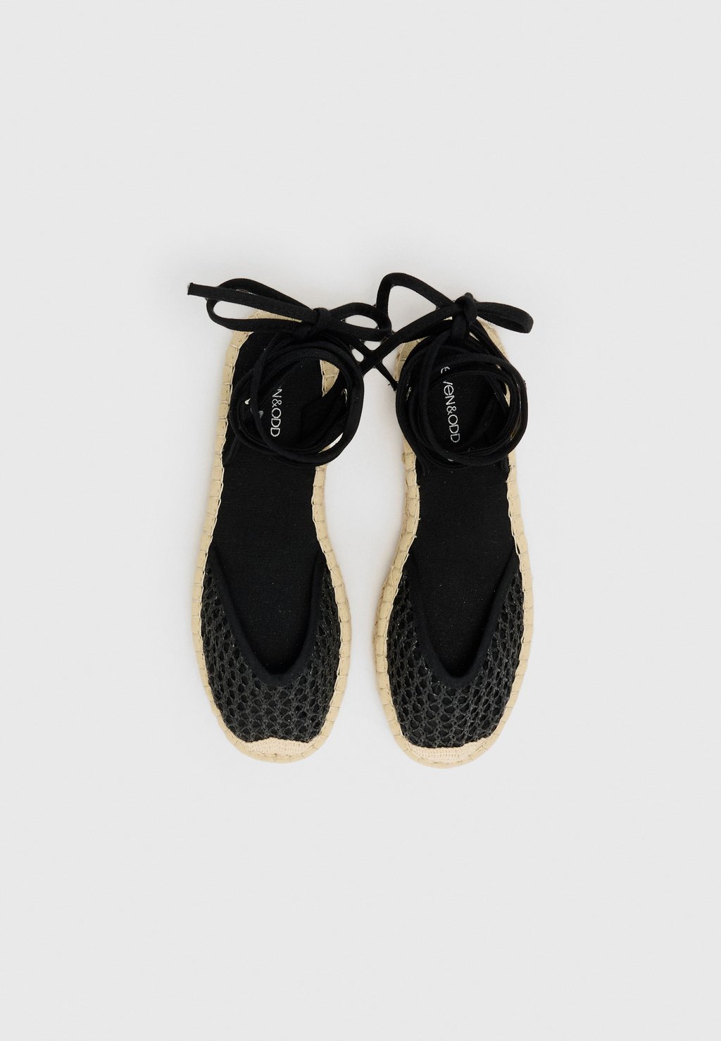Балетки с ремешком на щиколотке Espadrilles Even&Odd by Zalando, черный — фото 4