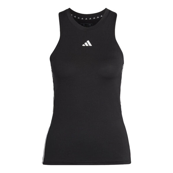 

Топ aeroready train essentials обычные 3 полоски майка азиатские размеры Adidas, черный