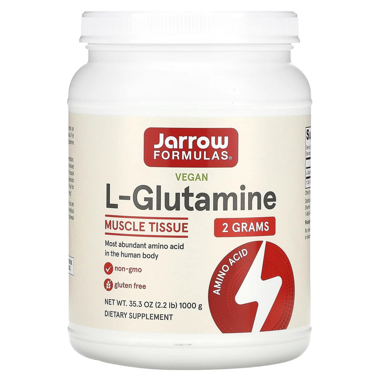 

Jarrow Formulas L-глютамин в виде порошка 1000 г (35,3 унции)