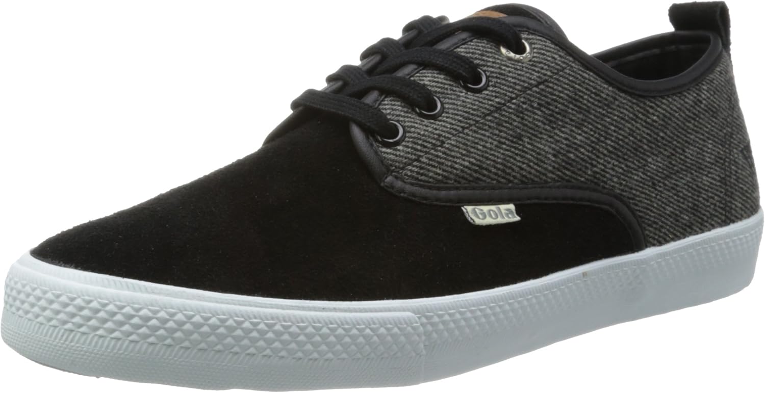 

Мужские модные кроссовки Gola Falcon из твида, черный/серый