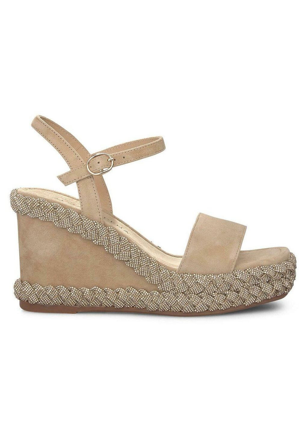Босоножки на танкетке TACÓN - Platform sandals Alma en Pena, песочный