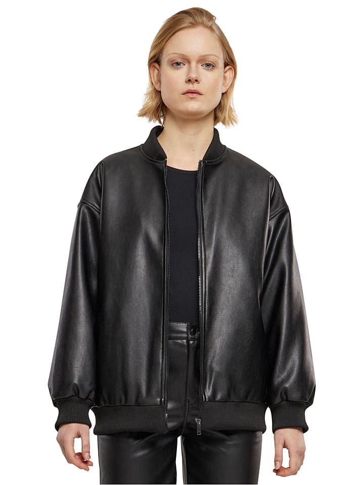 

Urban Classics Черная куртка из искусственной кожи