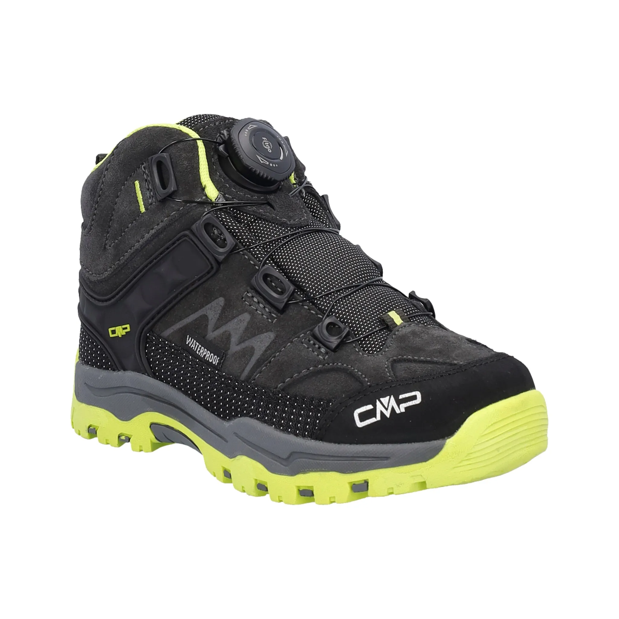 

Уличная обувь CMP "KIDS KIRUNA MID FITGO TREKKING SHOES WP", водонепроницаемая, цвет Piombo-Acido