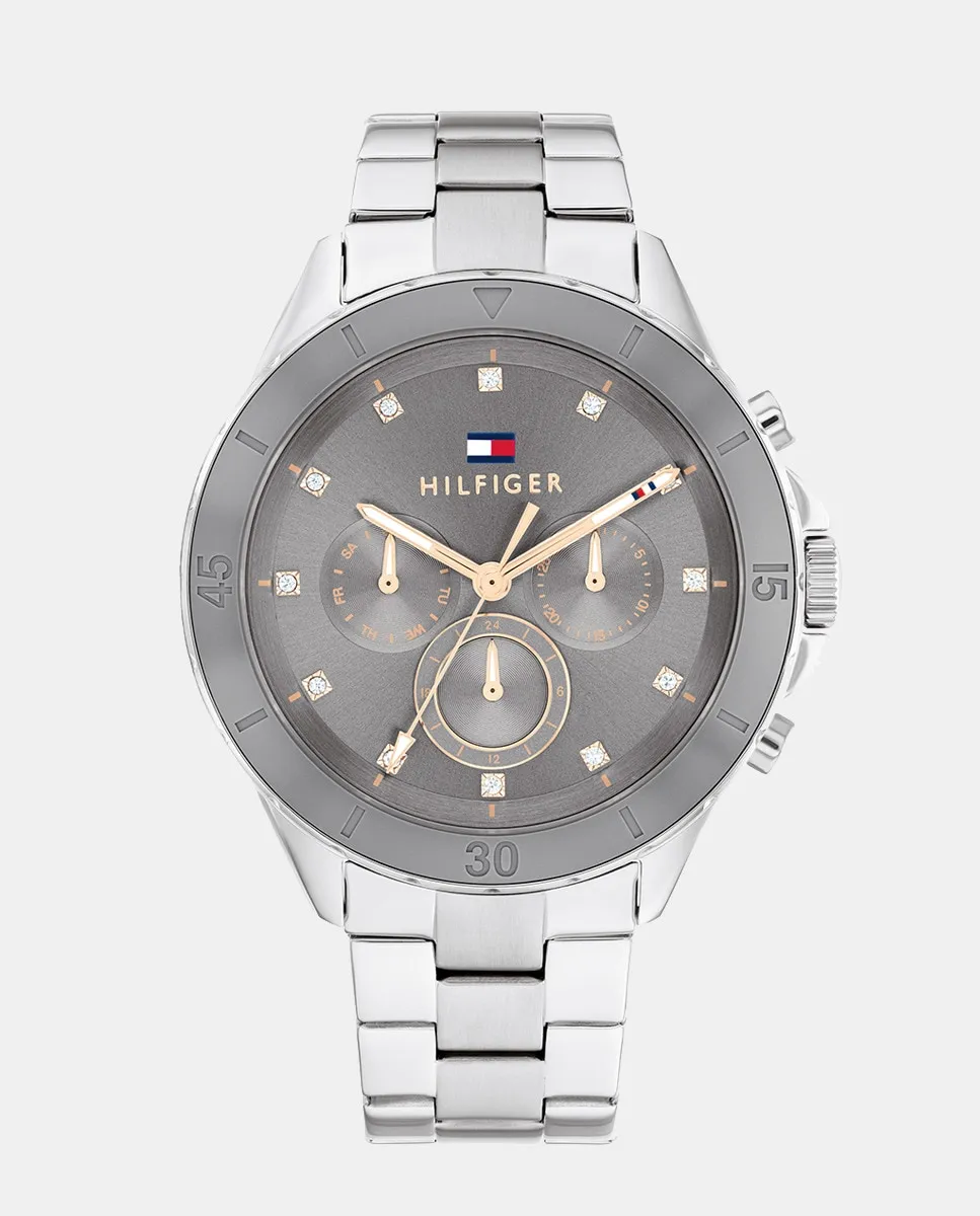 

Mellie 1782742 Многофункциональные женские часы из стали Tommy Hilfiger, серебряный