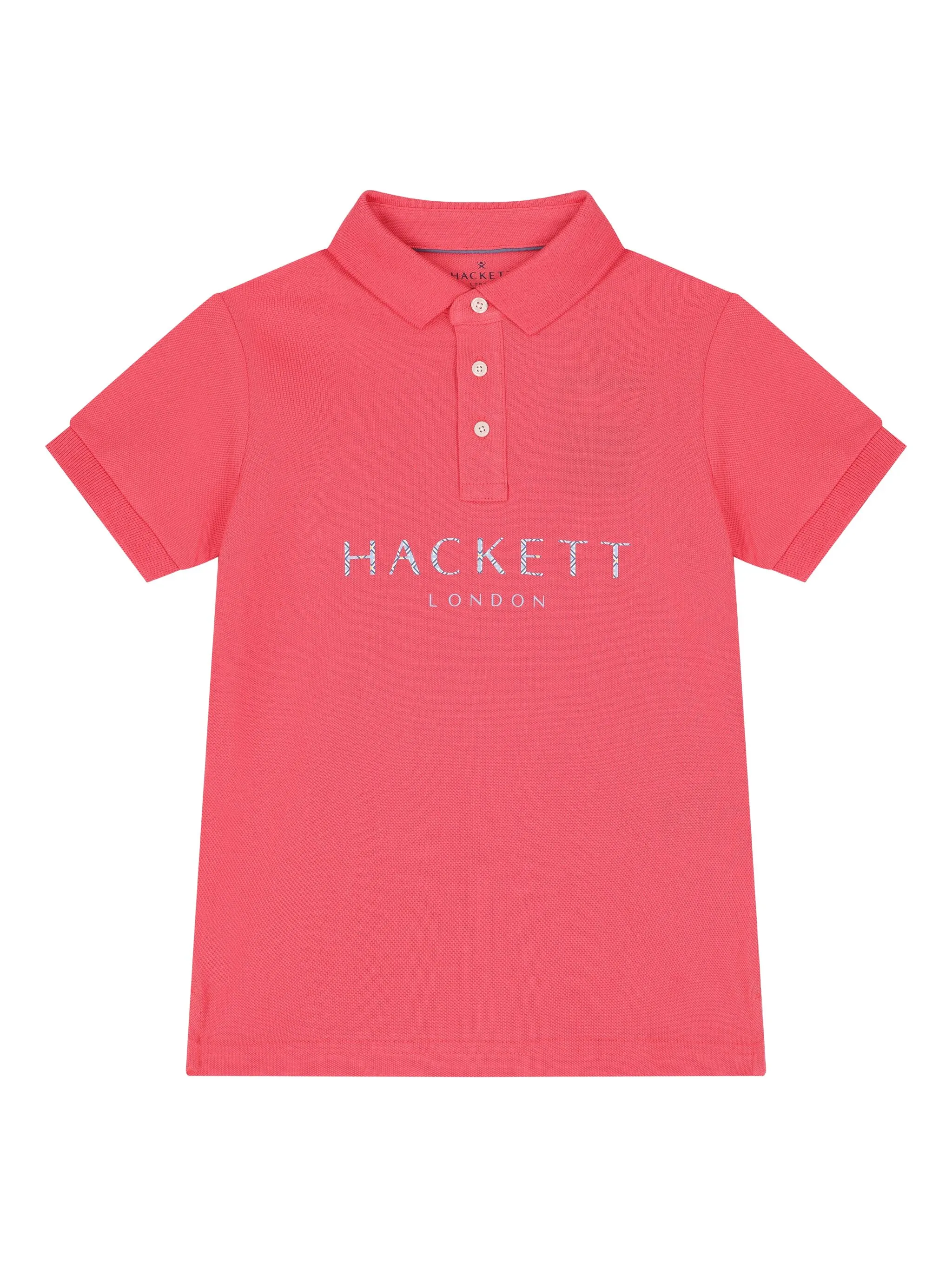 

Рубашка поло с логотипом Hackett Kids, розовый