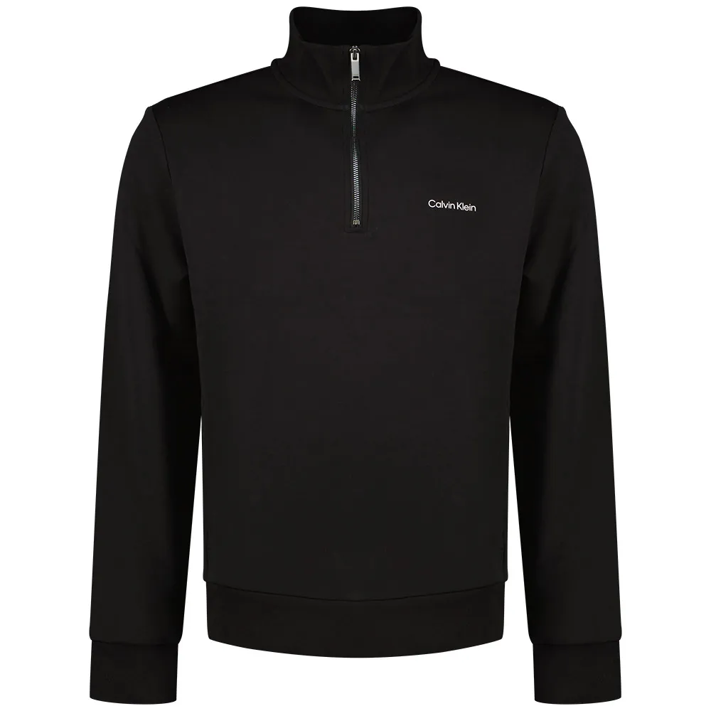 

Толстовка Calvin Klein Micro Logo Repreve half zip, черный