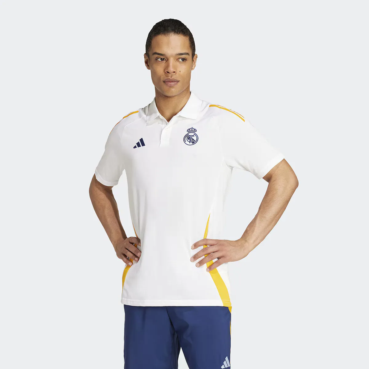 

Мужская рубашка поло Real Madrid CF Adidas Polo, белый