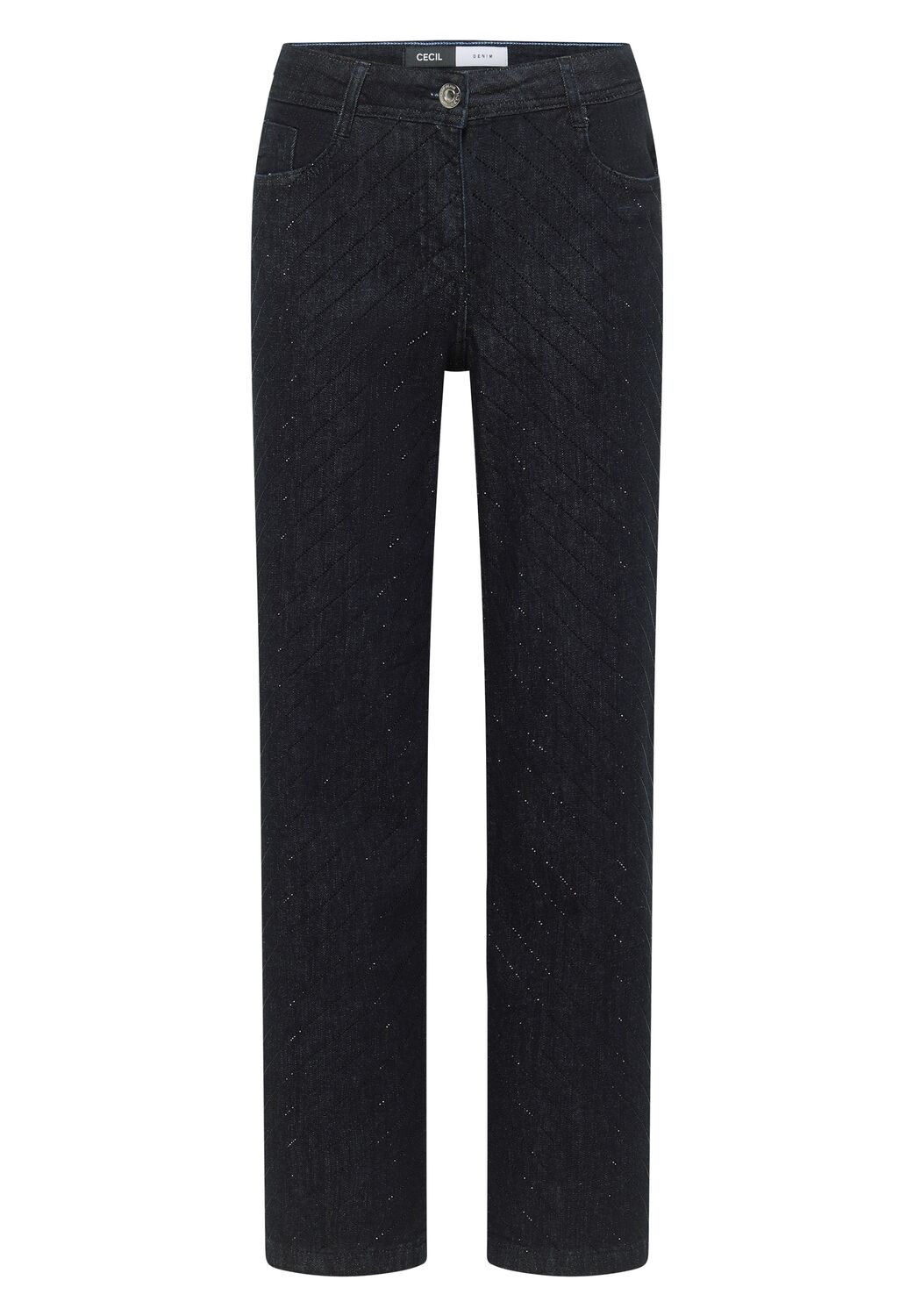 

STREET ONE Джинсы свободного кроя в темно-синем цвете