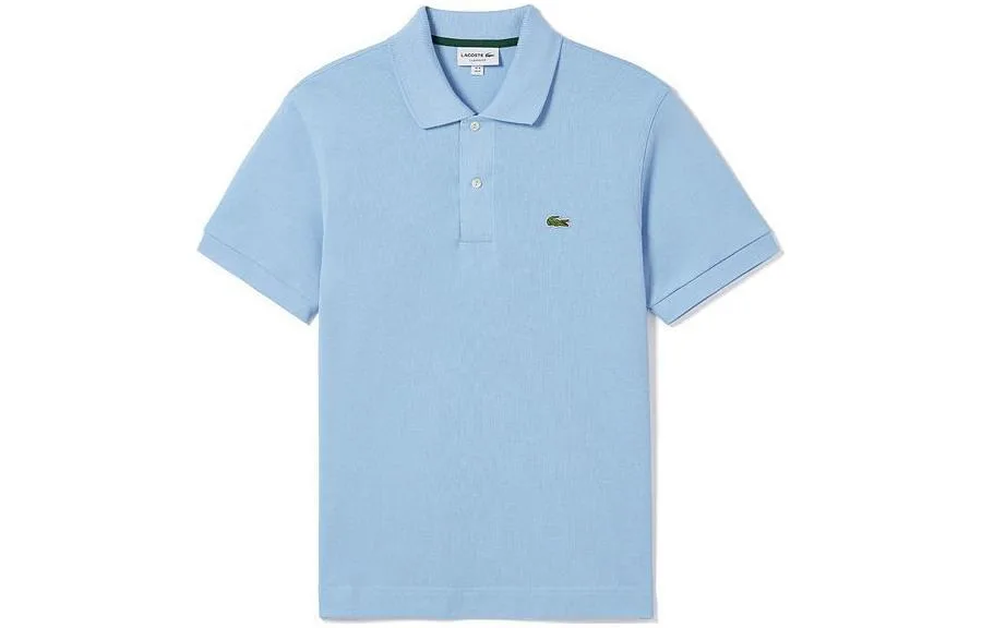 Футболка Lacoste POIO мужская, летняя, небесно-голубой