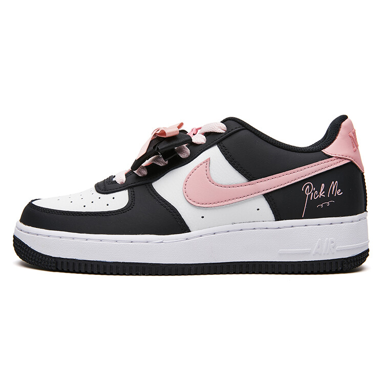 

Кроссовки Nike Air Force 1 Skateboarding Shoes Women's Low-top Black, черный/розовый