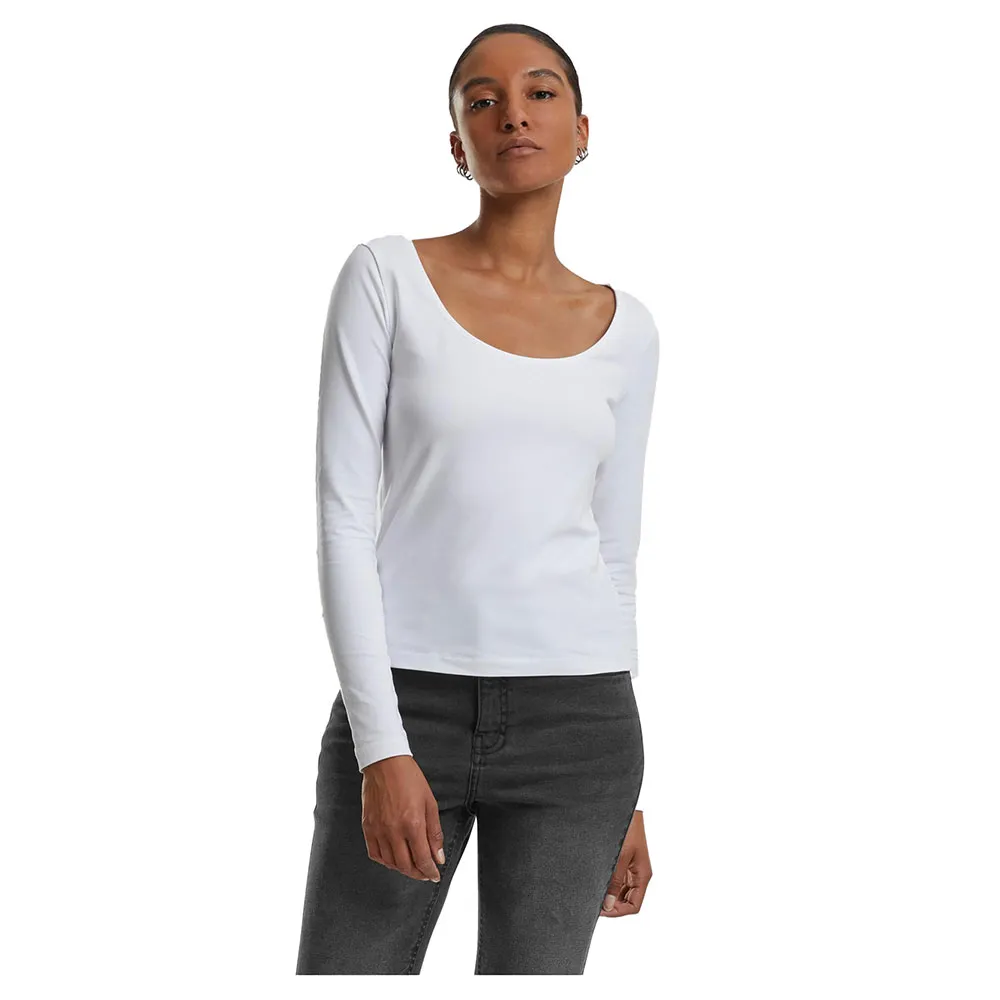 

Лонгслив Urban Classics Wide Neck, белый