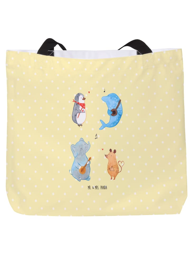 

Mr. & Mrs. Panda Большая пляжная сумка без надписи, пастельно-желтого цвета